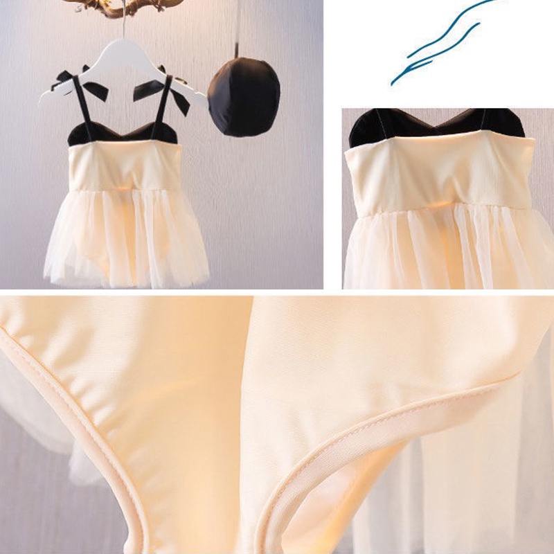 Đồ Bơi Một Mảnh Hai Dây Kiểu Công Chúa Dễ Thương Xinh Xắn Cho Bé Gái