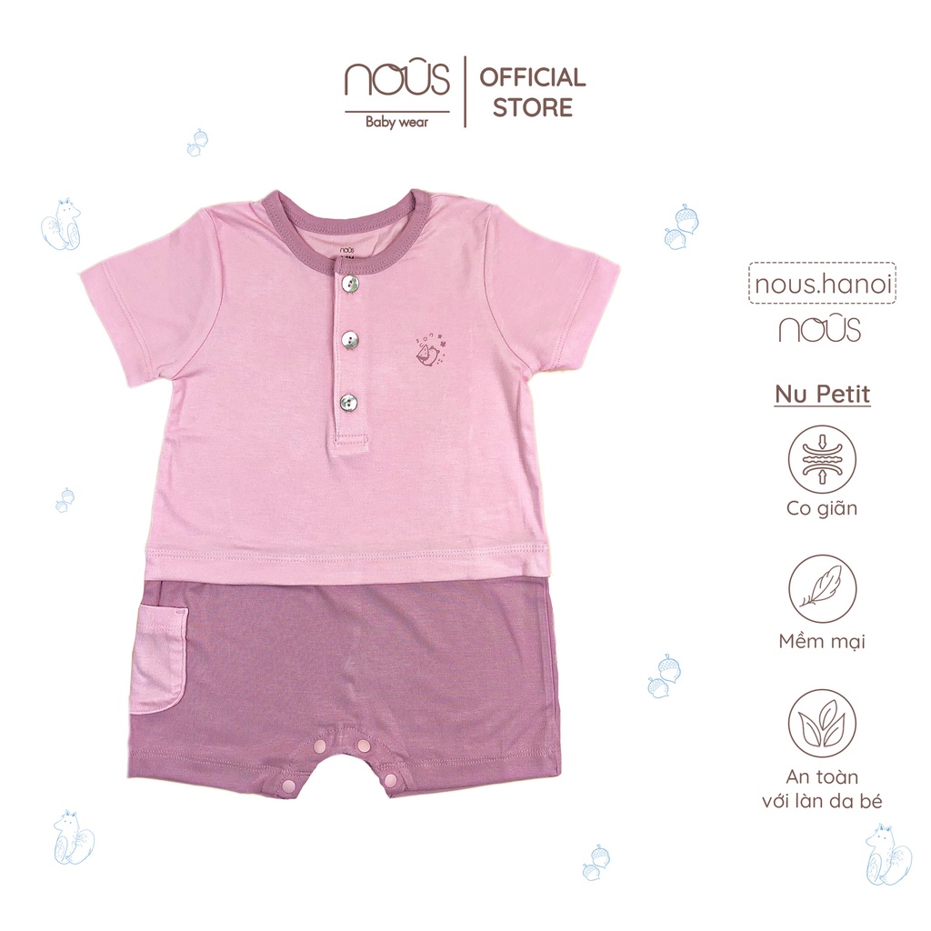 Bộ Body Cộc Nous Tổng Hợp - Nu Petit - Nu Doux - Nu Xô (Size Từ 3-6 Đến 9-12 Tháng)