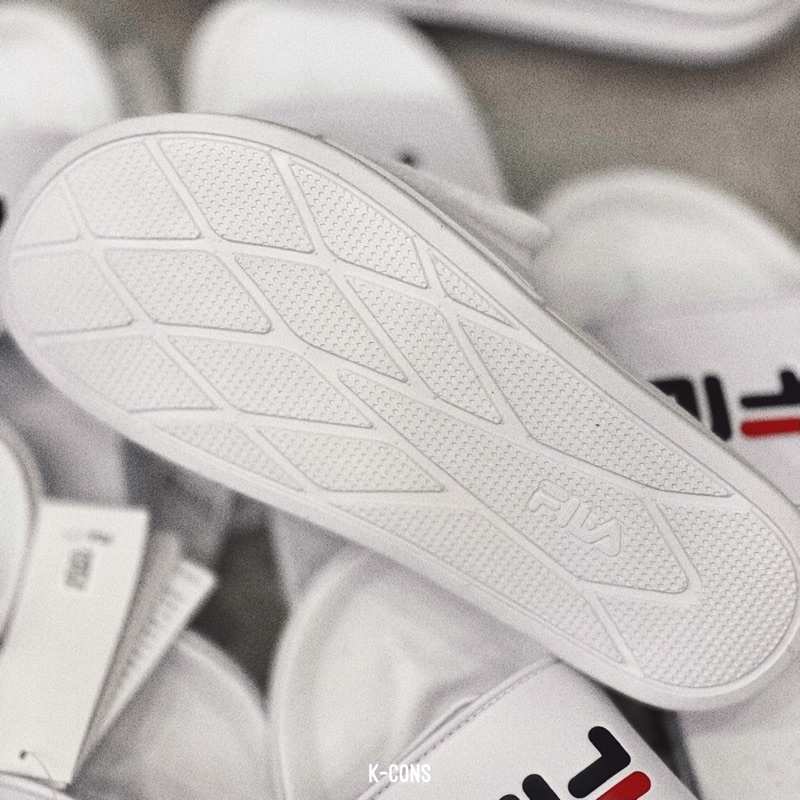 FILA DRIFTER BLACK n WHITE | Dép Fila Đen Trắng