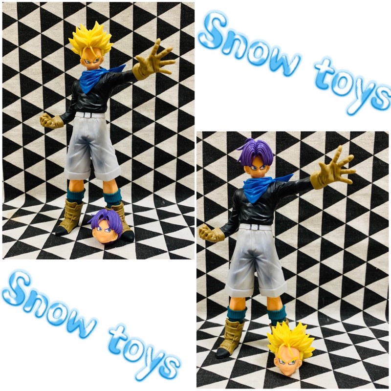 Mô hình Dragon Ball - mô hình nhân vật trunk 2 đầu, có thể đổi đầu cho nhau - Cao 19cm
