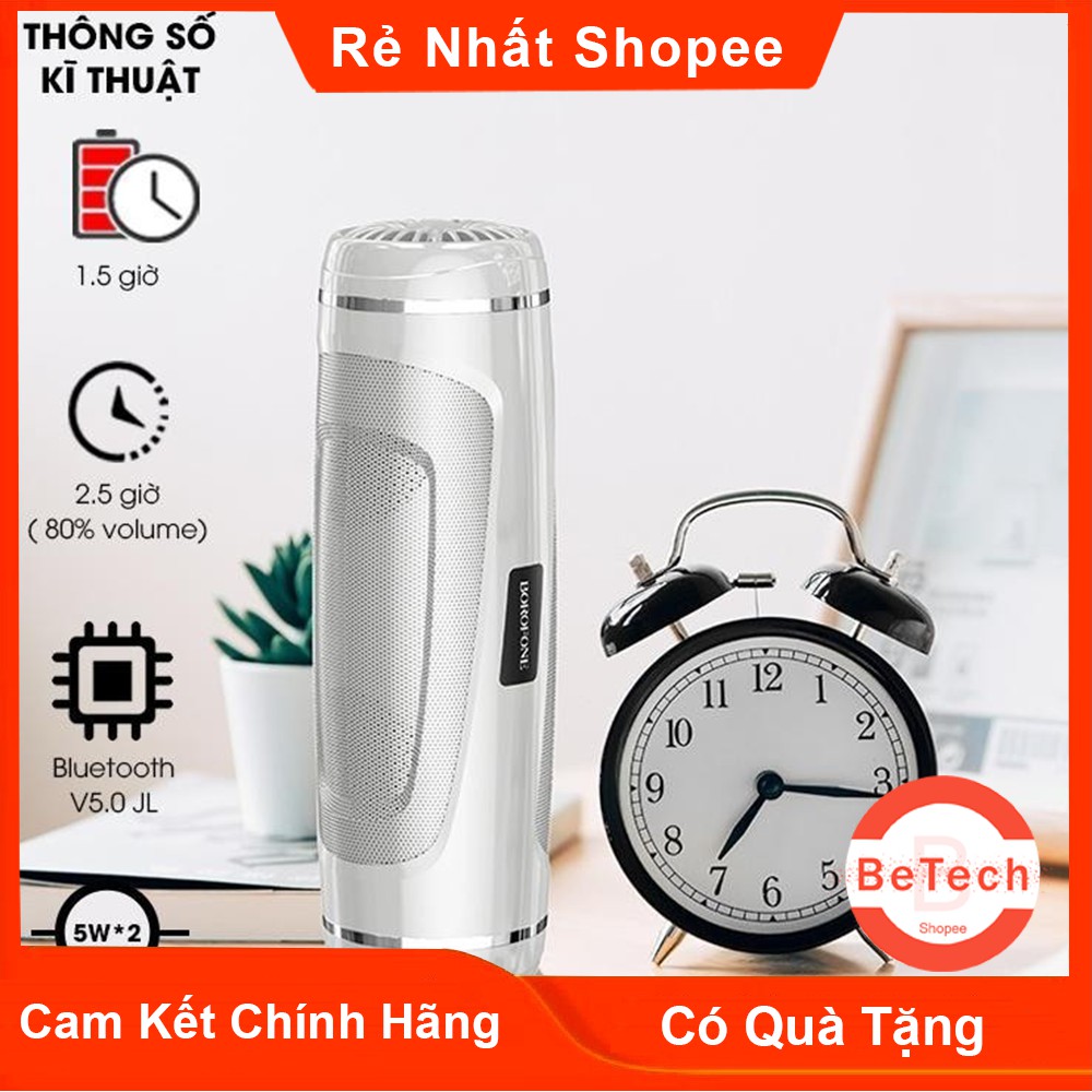 Loa Bluetooth BOROFONE BR7 Empyreal, loa không dây, BT V5.0, 2,5 giờ nghe nhạc / cuộc gọi,tích hợp đèn pin - BH 12 Tháng