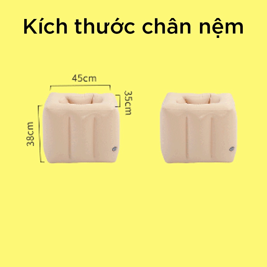 Nệm hơi ô tô dùng cho xe 4, 5, 7 chỗ, Nệm xe hơi, Đệm Giường hơi tiện dụng cho xe ô tô có kèm bơm điện 12V