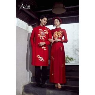Áo dài cặp cô dâu, chú rể