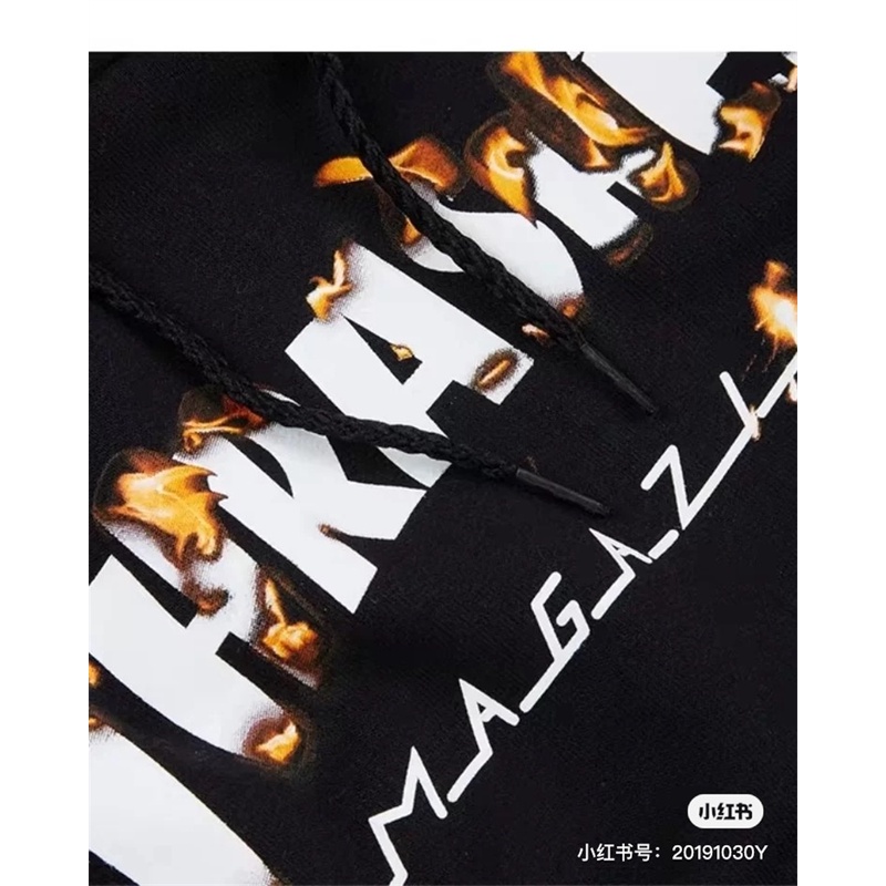 Áo Hoodie In Chữ Thrasher Cổ Điển Dễ Phối Đồ Cho Nam Và Nữ # Tw04