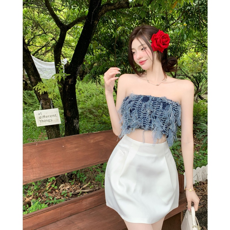 Áo Ống Không Tay Dễ Phối Đồ Thời Trang Mùa Hè Quyến Rũ Dành Cho Nữ