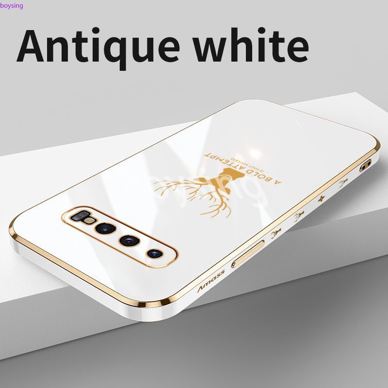 Ốp Điện Thoại Mạ Hình Đầu Hươu Cho Samsung S10 S10 Plus S22 S22 Plus S22