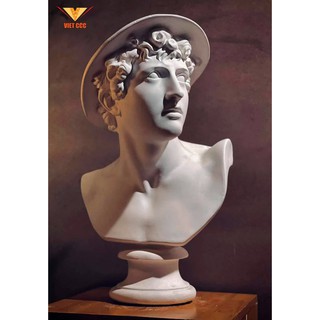 Tượng thạch cao Herme Trang trí nội thất Decor nhà cửa Đạo cụ chụp ảnh