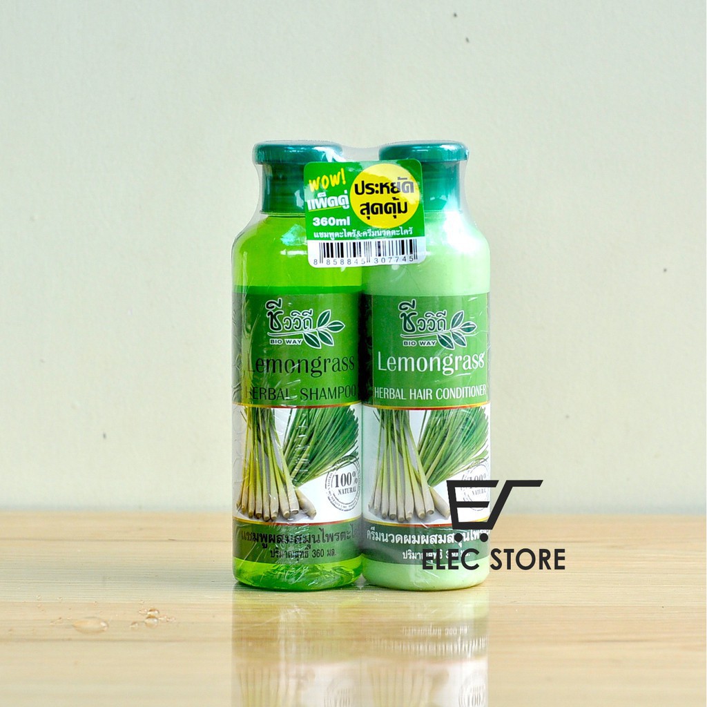 DẦU GỘI VÀ XẢ TINH DẦU SẢ CHANH LEMONGRASS 360ml