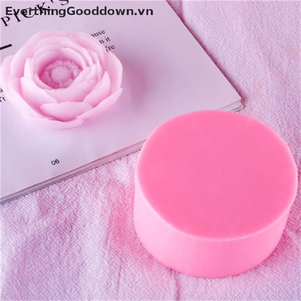Khuôn Silicone Làm Bánh / Xà Phòng Hình Hoa Mẫu Đơn