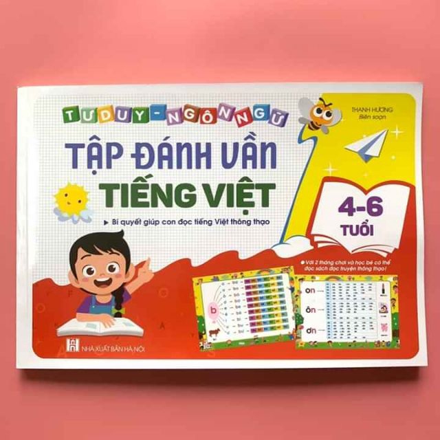 Tập đánh vấn tiếng việt 124 trang , bí quyết giúp con đọc tiếng việt thông thạo