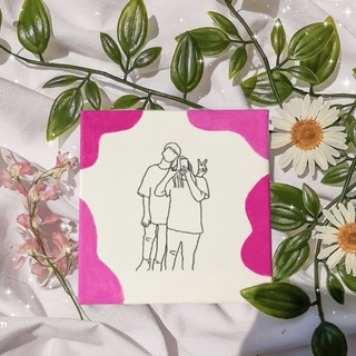 Set tranh tự thêu đục lỗ sẵn theo yêu cầu khách đã ck
