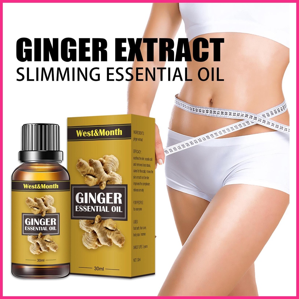 Tinh Dầu Gừng Dùng Làm Giảm Mỡ Bụng