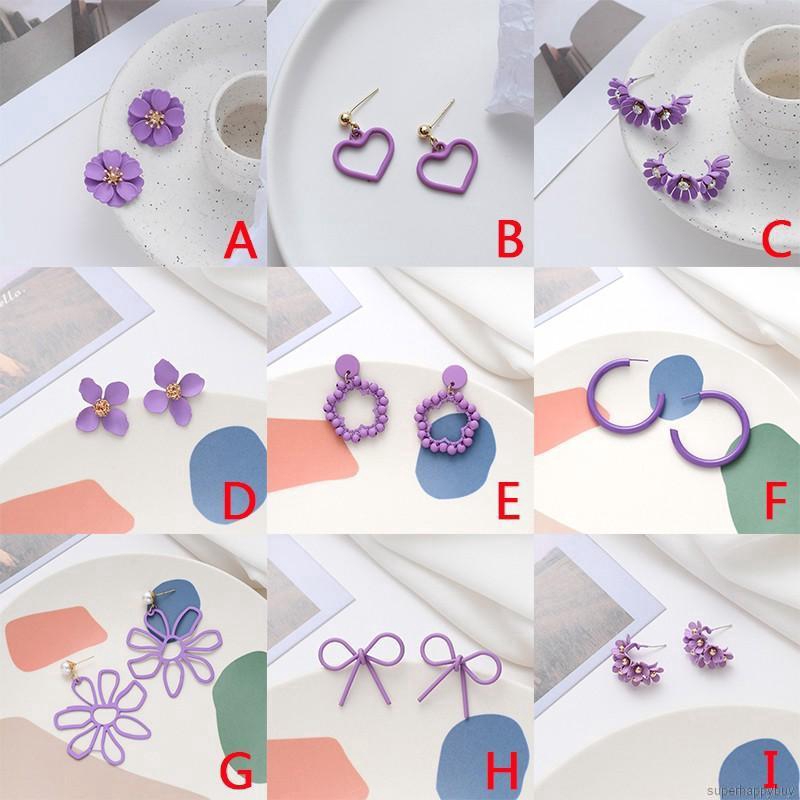 Bông Tai Hoa Đính Ngọc Trai Giả Xinh Xắn Cho Nữ