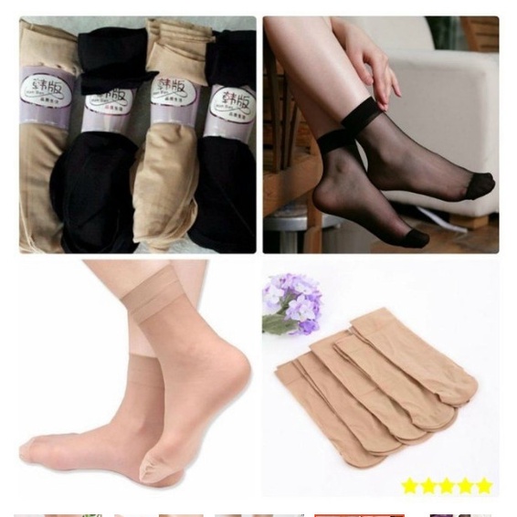 Tất giấy chống nắng cổ ngắn siêu dai, mềm mịn