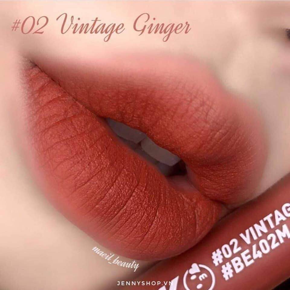 SON NEW INK MATTE BLUR TINT màu 02 Vintage Ginger: cam đỏ đất