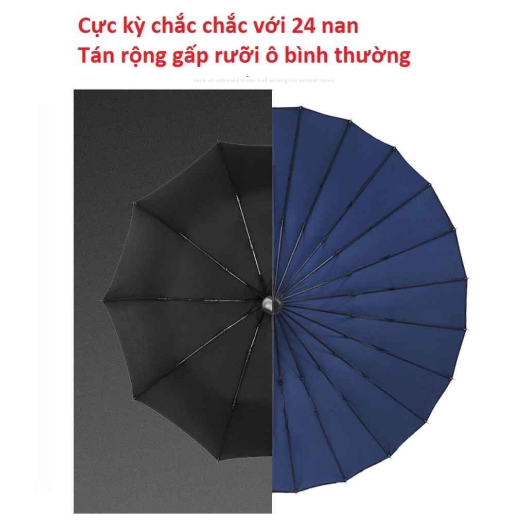 Ô siêu to, Ô dù cỡ lớn cán dài 24 nan chống lật, tán rộng 130cm cho 3 người - SIÊU CHẮC LOẠI ĐẸP - PHÂN PHỐI TOÀN QUỐC