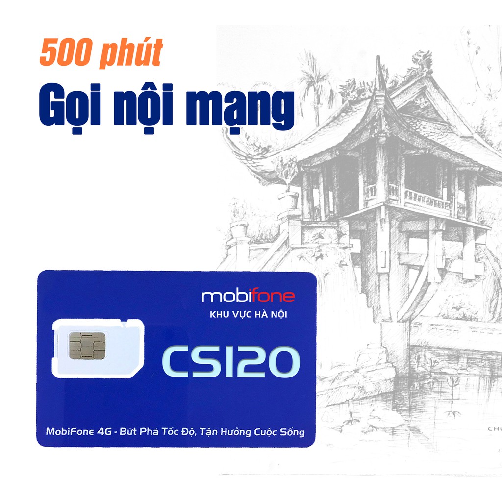 Siêu Sim MobiFone Ưu Đãi Thoại CS120 (1 tháng)