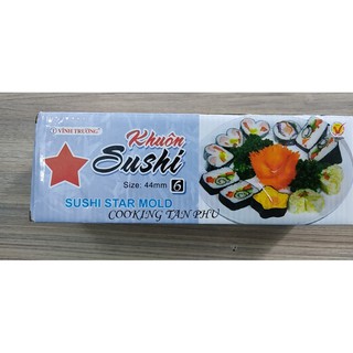 Khuôn sushi nhựa cao cấp hình ngôi sao 23 cm x 7 cm x 7 cm