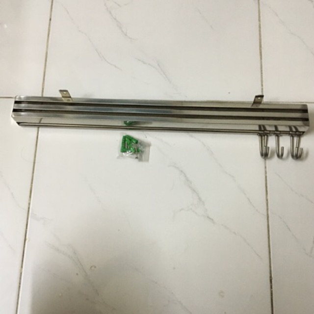 Máng dắt dao đa năng có móc treo giá muỗng INOX 304 CAO CẤP MD04