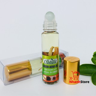 Dầu gió thảo dược Green Herb Oil 8ml Thái Lan