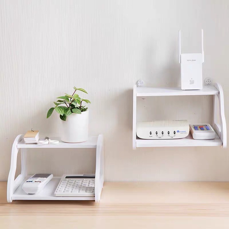 Kệ Wifi Treo Tường 2 Tầng Nhỏ Gọn
