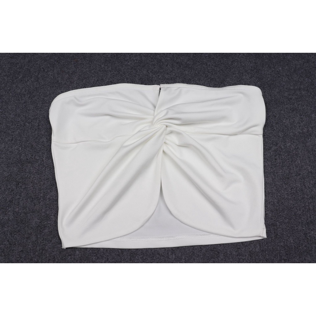 Áo Ống Màu Trơn Trễ Vai Thiết Kế Quyến Rũ Cho Nữ