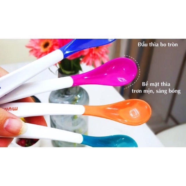 Thìa ăn dặm báo nóng Munchkin (set 4 hoặc tách sét 40k/1c)