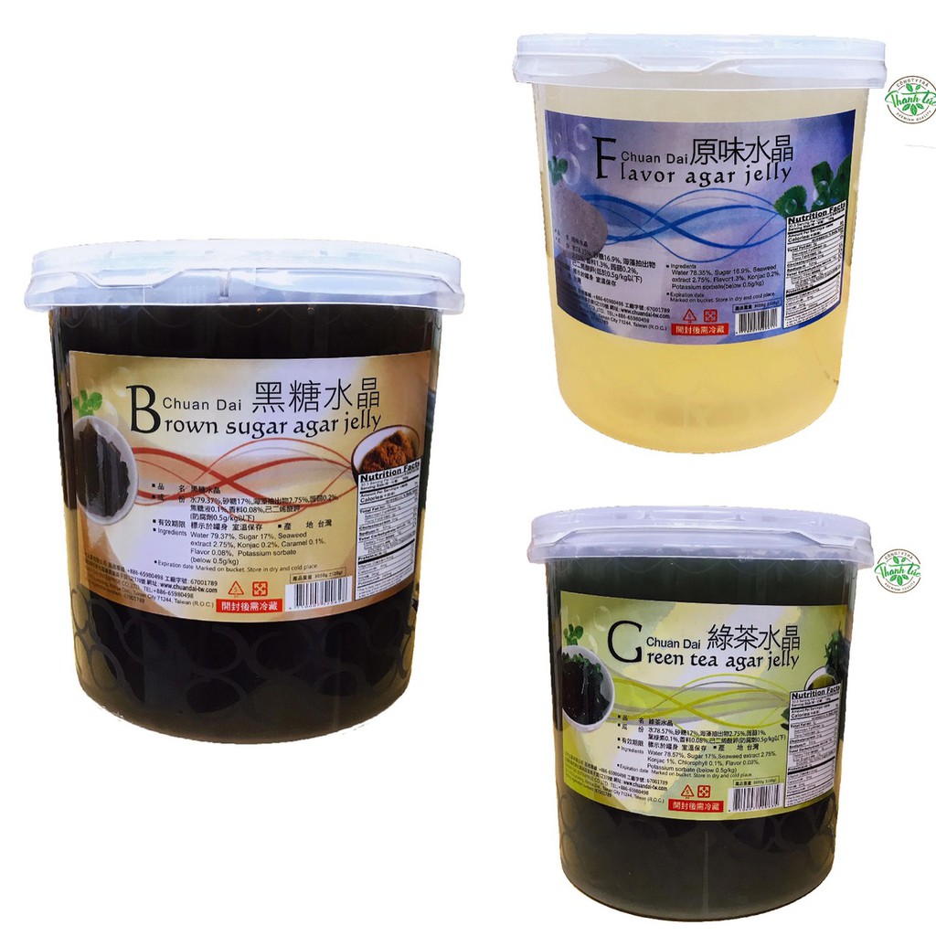 Thạch Ống Chuan Dai Flavor Agar Jelly Đài Loan Có Đủ Các Mùi Hủ 3kg3