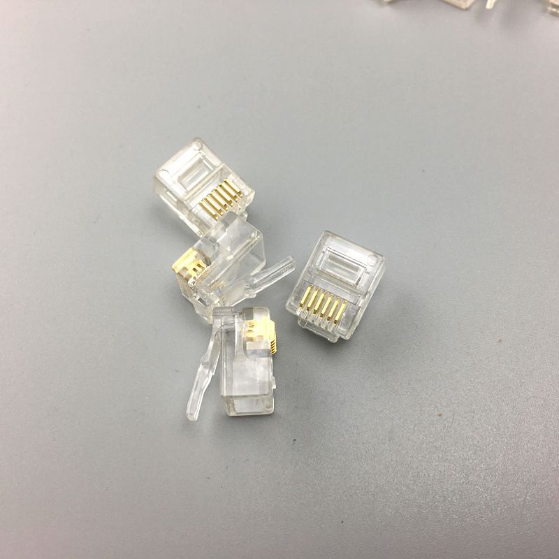 Hạt điện thoại 6 chân RJ12 , đầu bấm điện thoại RJ12 6P6C