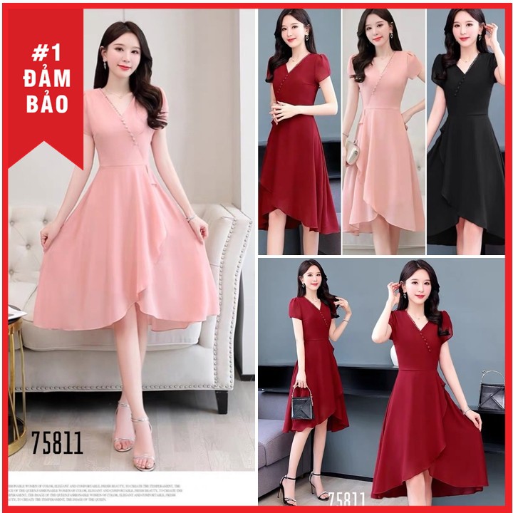 Đầm dự tiệc thiết kế nhẹ nhàng, nữ tính đủ size 30 đến 72kg - 75811