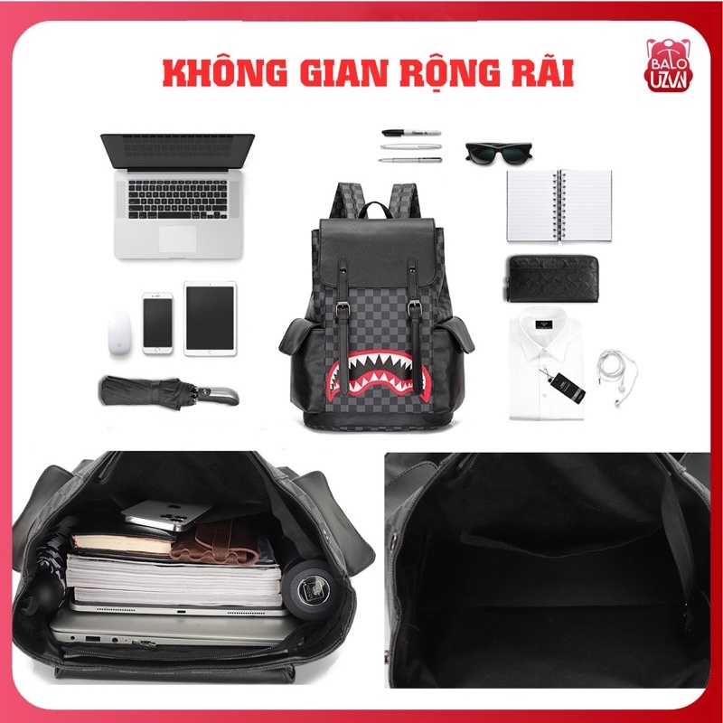 Balo da nam nữ đi học Ulzzang basic chống nước, cặp du lịch Unisex Hàn Quốc đựng laptop, sách cho học sinh, sinh viên.