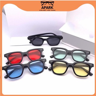 Kính râm thời trang nữ gọng vuông nhựa dẻo nhiều màu mắt vuông nhỏ - APARK AP10