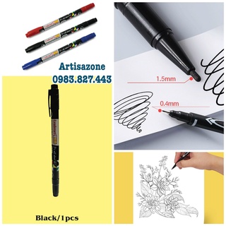 Bút 2 đầu viết trang trí thiệp, album, scrapbook - 01 chiếc
