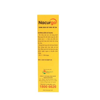 nacurgo xịt bảo vệ da