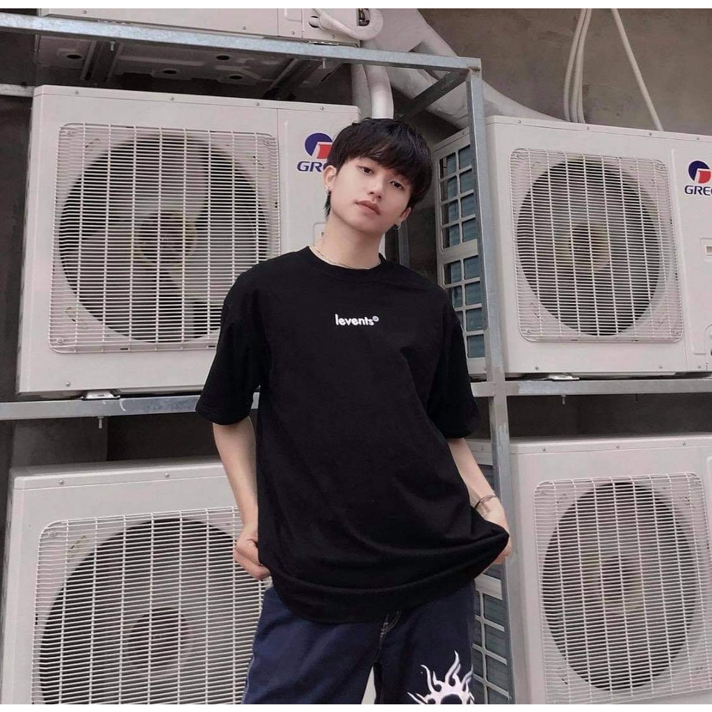 Áo Thun Local Brand Levents Đen Chữ Trắng V1 Unisex Nam Nữ Full Mạc