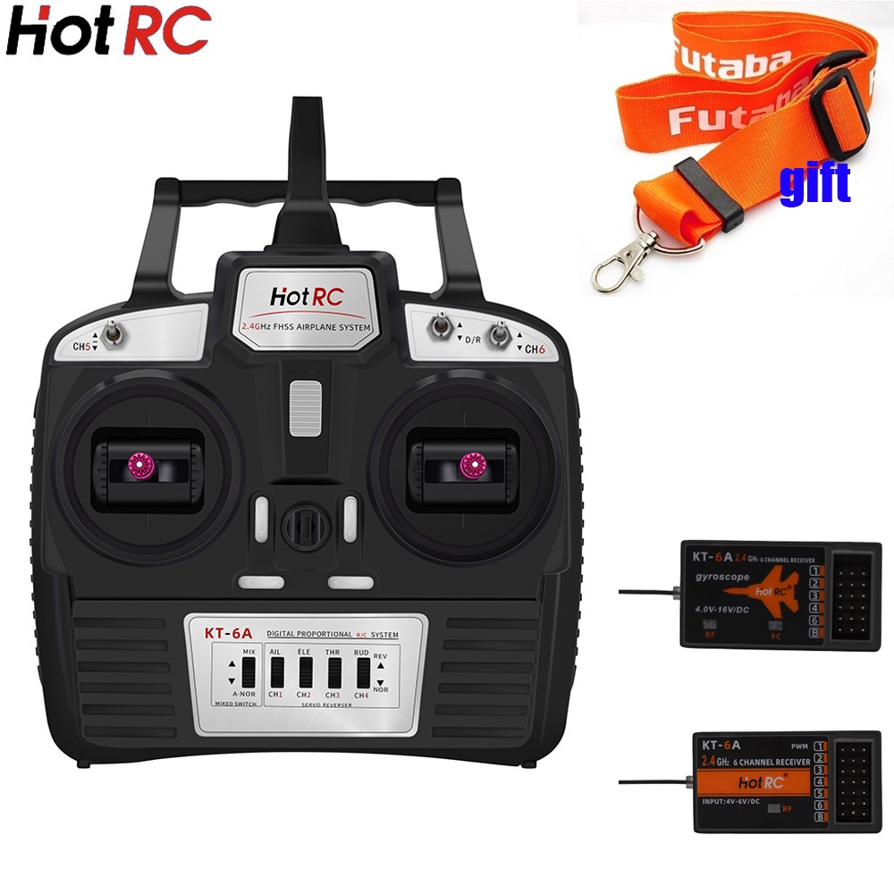 Bộ Truyền Tín Hiệu KT-6A 2.4G 6CH Rc FHSS & 6CH Kèm Hộp Cho Máy Bay Điều Khiển Từ Xa