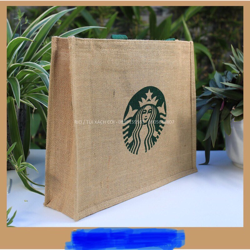 Túi cói Starbuck siêu đẹp siêu sang. kho89