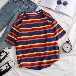 Áo phông unisex kẻ sọc