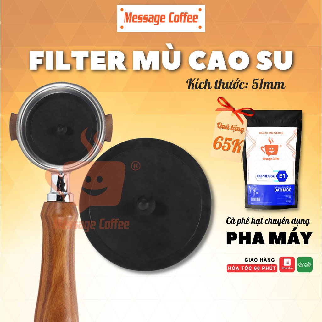 Filter mù cao su vệ sinh máy pha cà phê phin mù cao su dễ dàng lắp vệ sinh máy pha - Message Coffee