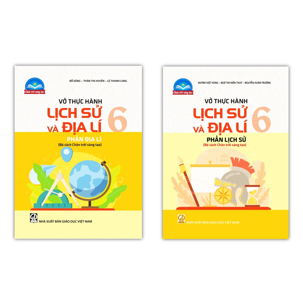 Sách - Combo 2 Vở thực hành Lịch sử và Địa lí 6 (Bộ sách Chân trời sáng tạo)