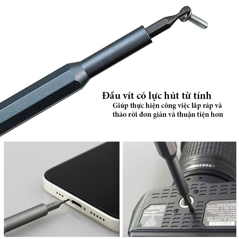 Bộ Tua Vít Đa Năng 25 Món Chất Liệu Thép - Dùng Sửa Chữa Điện Thoại,Laptop,Kính Mắt, Đồ Điện Tử - TV01 - Gia Dụng Tý Tẹo