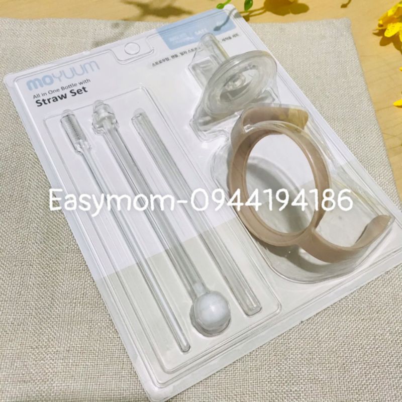 SET PHỤ KIỆN QUAI CẦM ỐNG HÚT BÌNH MOYUUM HÀN QUỐC (BỘ CHUYỂN ĐỔI SANG BÌNH ỐNG HÚT UỐNG NƯỚC)