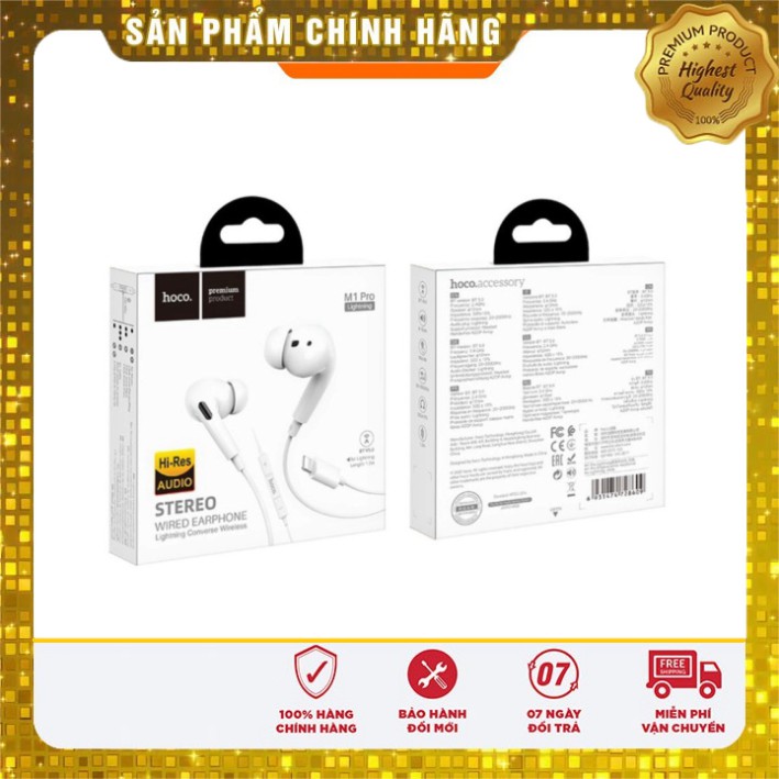 [Hàng chính hãng] Tai Nghe Hoco M1 Pro chân iPhone và  Type C cho iPad Samsung Oppo xiaomi IP 5 6 7 8 x xs xr max 11 12