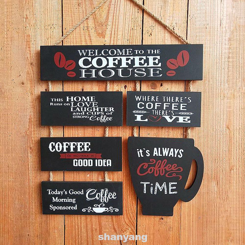 Living Room Bedroom Multifunction Home Decor Wooden Wall Hanging Friends Crafts Coffee Bar Sign