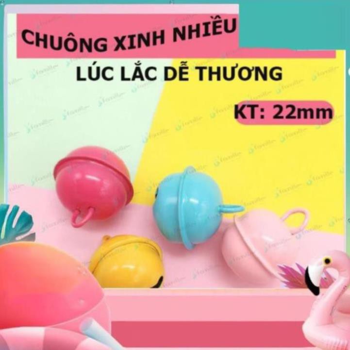 [LÚC LẮC]Chuông Xinh Đeo Cổ Cho Thú Cưng, Leng Keng Vui Tai, Dễ Nhận Biết Các Bé Đang Ở Đâu. KT: 22mm 4 Màu Sắc.