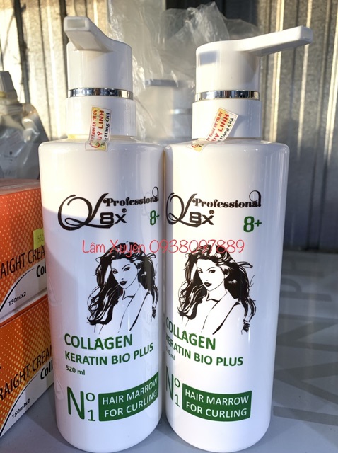 FREESHIP Hấp dầu Ql8X 500ml cung cấp collagen và keratin phục hồi tóc từ sâu bên tủy tóc và khử kềm khi làm hoá chất