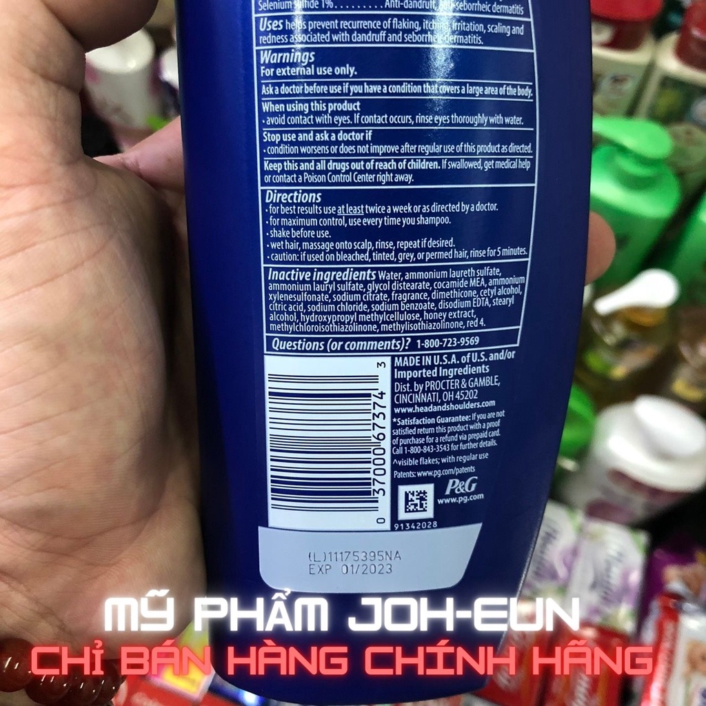 Dầu gội Head&amp;shoulders Clinical Strength Proven Relief 400ml - USA (Head thuốc)