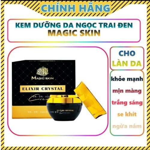 Kem NGỌC TRAI ĐEN dưỡng da, cấp ẩm, cho làn da khỏe mạnh min màng trắng sáng của Magicskin