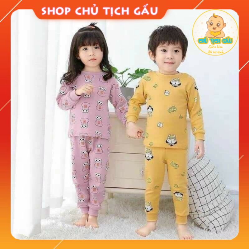 Bộ dài tay thun cotton borip bé trai bé gái vnxk