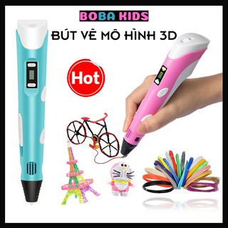 Bút vẽ 3D tạo mô hình 3 chiều độc đáo, in hình 3D nhiều màu sắc cho bé thỏa sức sáng tạo